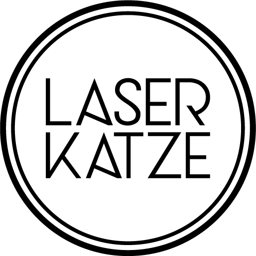 Laserkatze Rundlogo