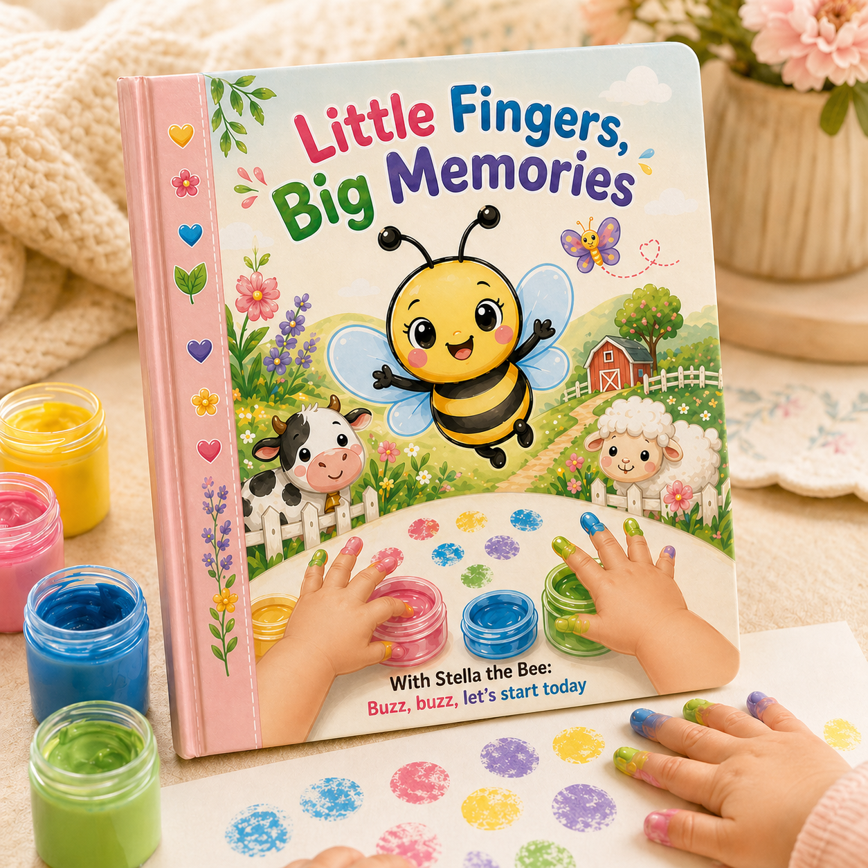 Cover thumbnail Tiny Fingers, Big Traces — English edition